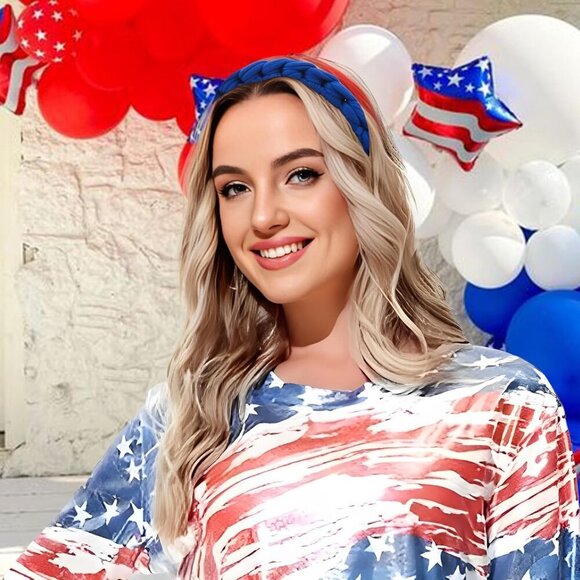 4th of July Headbands Girls Toddler Baby Teen Independence Day Hair Accessory